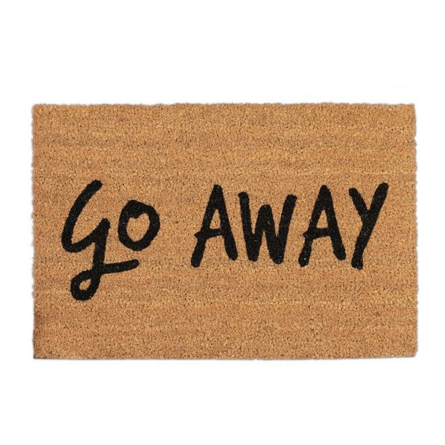 Doormat coconut fiber "Go away"