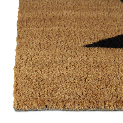 Door mat coconut fiber with star