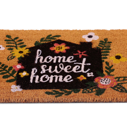 Kokoso spalvos durų kilimėlis „Home Sweet Home“