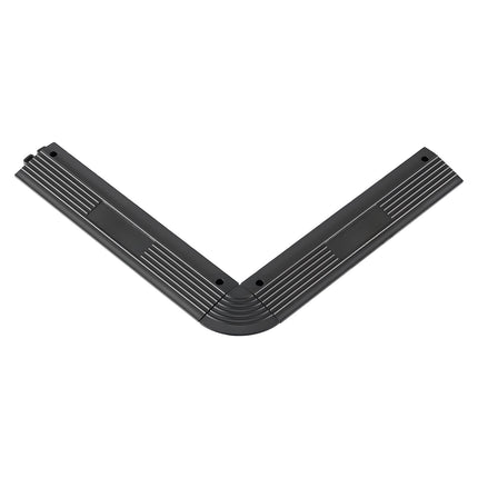 Drainage Mat Transition Edge Kit, 11-Piece PP, Black