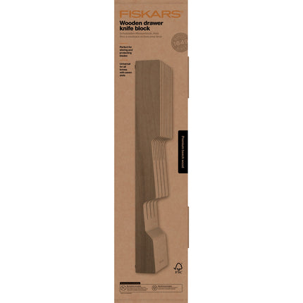 Drawer insert for knives, wood