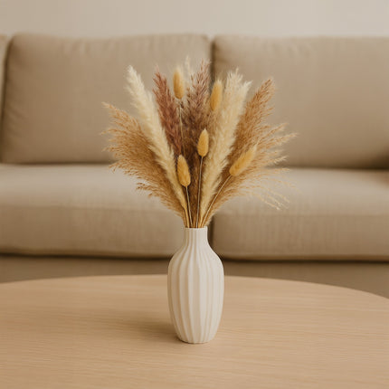 Džiovintų pampų žolės rinkinys, 144 dalys - Boho Decor