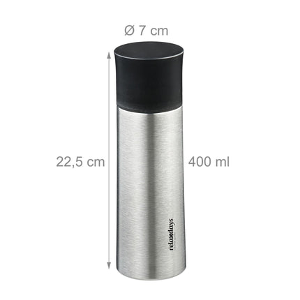 Gertuvė iš nerūdijančio plieno, 400 ml, su puodeliu