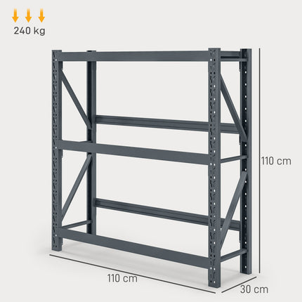 Gėrimų dėžių lentynėlė 6 dėžėms, 110 x 30 x 110 cm, laisvai pastatoma gėrimų lentynėlė su reguliuojamo aukščio lentynėlėmis, dėžių lentynėlė su apsauga nuo apvirtimo