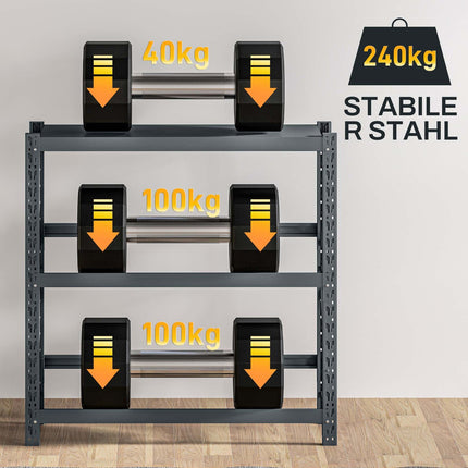 Gėrimų dėžių lentynėlė 6 dėžėms, 110 x 30 x 110 cm, laisvai pastatoma gėrimų lentynėlė su reguliuojamo aukščio lentynėlėmis, dėžių lentynėlė su apsauga nuo apvirtimo
