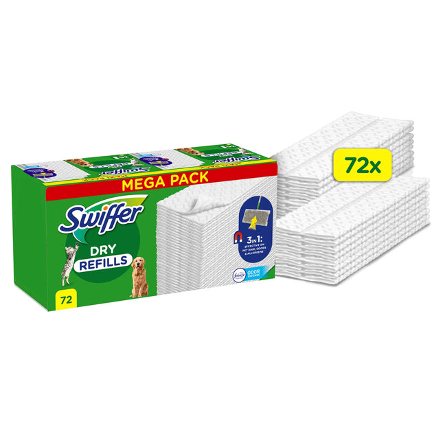 Dry cleaning cloths for floors 72 pcs Pets