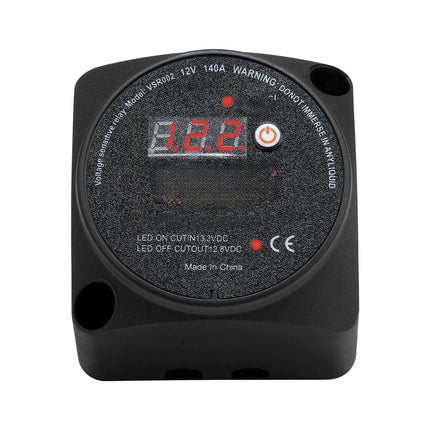 Dual Battery Isolator 12V 140A VSR Relay with LCD