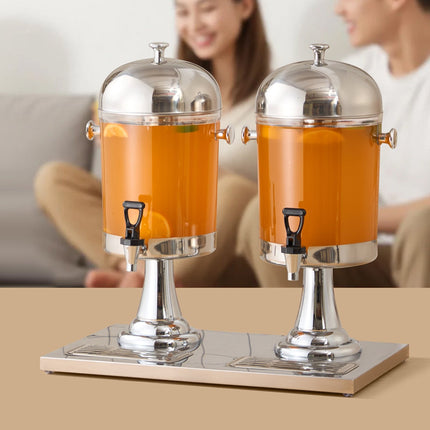 Dual Beverage Dispenser 8L x2, Spigot, Ice Chamber