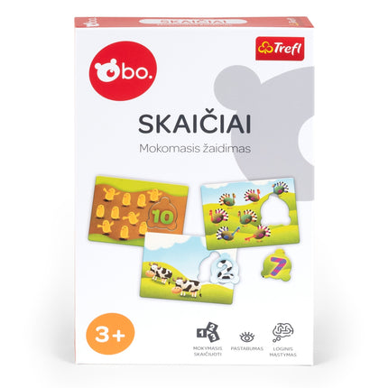 Edukacinis stalo žaidimas „Skaičiai“ vaikams, lietuvių kalba