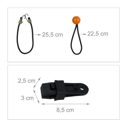 Elastinių juostelių rinkinys, 34 vnt.