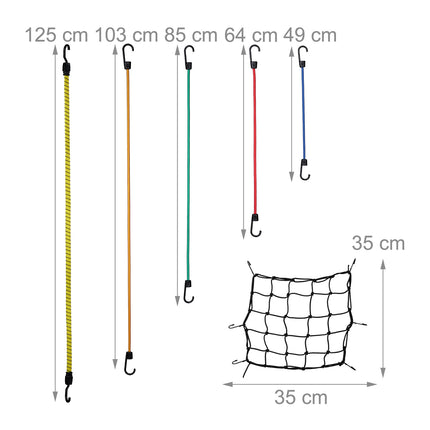 Elastinių juostelių rinkinys, 34 vnt.