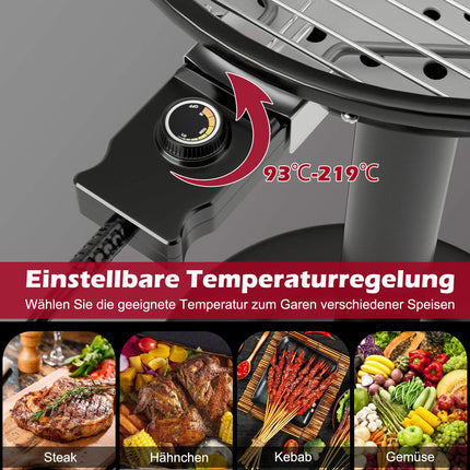 Elektrinė kepsninė su nuimamu nepridegančiu paviršiumi, juoda