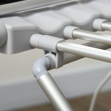 Elektrinė drabužių džiovyklė, šildoma drabužių džiovyklė, sulankstoma drabužių džiovyklė, reguliuojama temperatūra, aliuminis, 144 x 53 x 91 cm
