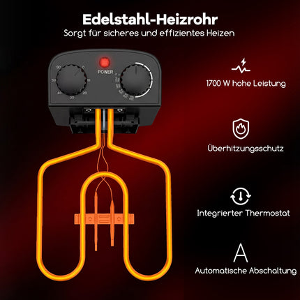 Elektrinė gruzdintuvė 5 l, 1700 W, 3 krepšeliai, juoda