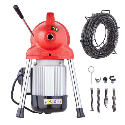 Electric Drain Cleaner Machine, 250W, 66 Ft x 5/8 In