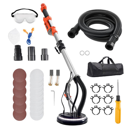 Electric Drywall Sander 1010W, LED Light, 15 Discs