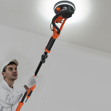 Elektrinis gipso kartono šlifuoklis 750 W, 225 mm, dulkių ištraukimas