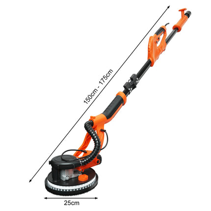 Elektrinis gipso kartono šlifuoklis 750 W, 225 mm, dulkių ištraukimas