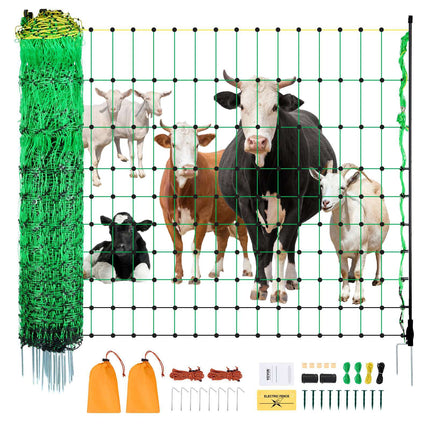 Electric Fence Netting 1.27m x 50m With Posts, Stakes