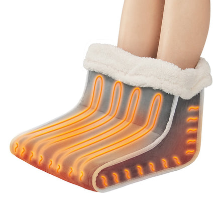 Electric Foot Warmer Slippers, Double-Sided, 6 Heat, Timer