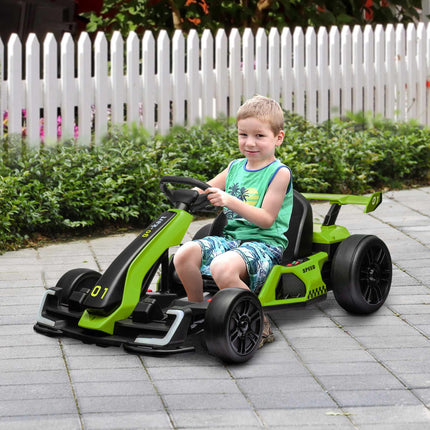 Elektrinis gokartas vaikams, 24 V, drifto režimas, reguliuojama sėdynė