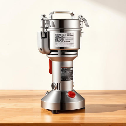 Electric Grain Mill Grinder 300g, 1500W Stainless Steel