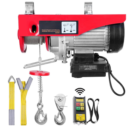Electric Hoist 2200 lb, 220V, Wireless Remote, 12m Cable
