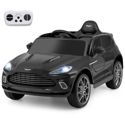 Elektrinis vaikiškas automobilis su nuotolinio valdymo pultu, 12 V baterija, muzika, juodas