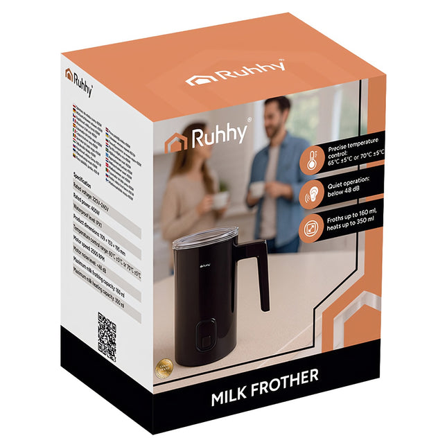 Elektrinis pieno plakiklis, juodas, 400 W, 160 ml / 350 ml talpa