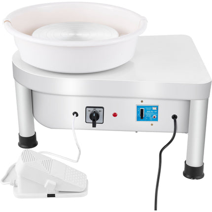 Electric Pottery Wheel 25 cm, 280W, Foot Pedal