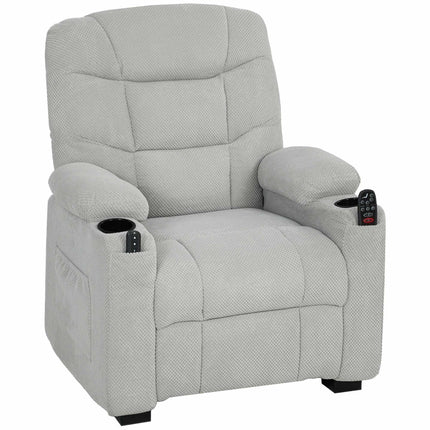 Electric Recliner Chair with Massage and Heat, Memory Function, Grey
