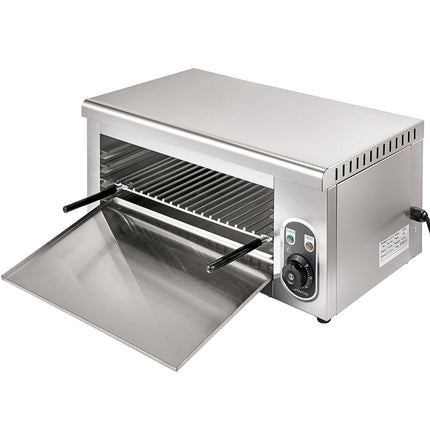 Electric Salamander Broiler 2000W, Wall Mount, Stainless
