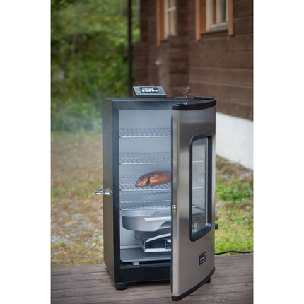 Electric Smoker, 650W, 4 Racks, Digital Control Panel