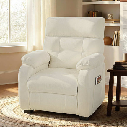 Electric TV Recliner with Footrest and Remote Control, USB Port, Side Pockets