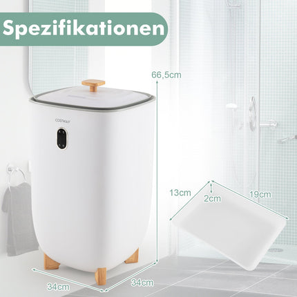 Elektrinis rankšluosčių šildytuvas, 35 l talpa, laikmatis, baltas