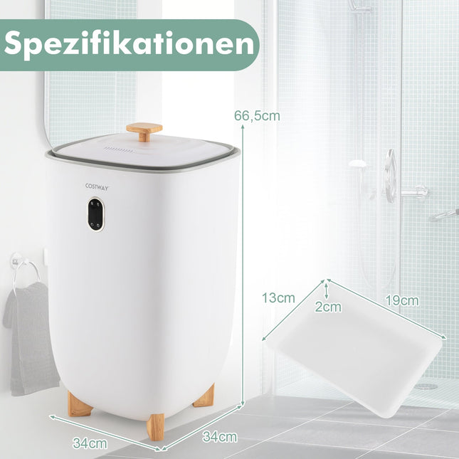 Elektrinis rankšluosčių šildytuvas, 35 l talpa, laikmatis, baltas