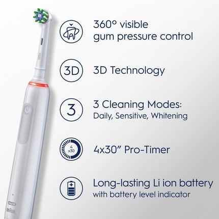 Electric toothbrush Pro 3 White Olympics + TC