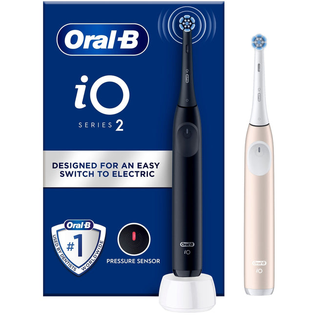Electric toothbrush iO2 Series Duo Night Black / Calm Pink
