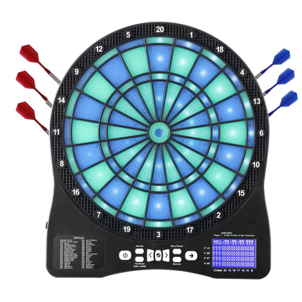 Electronic Dartboard With LED, 48 Games, LCD, 8 Players