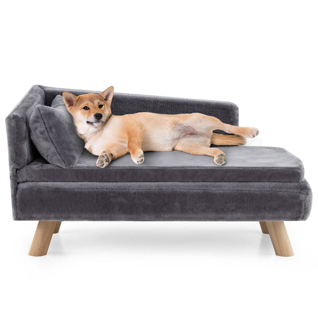 Pakelta augintinių sofa mažiems ir vidutinio dydžio šunims, katėms, pilka