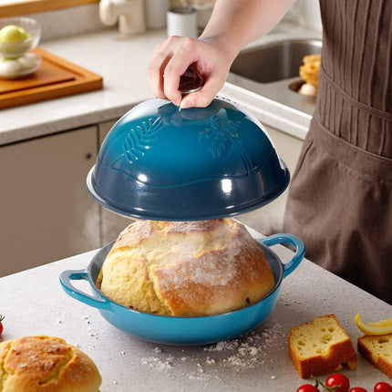 Enameled Cast Iron Dutch Oven, 5 Qt, Lid, Induction Safe