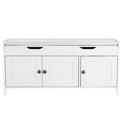 Entryway Shoe Storage Bench, Lift-Top, Cushioned Seat