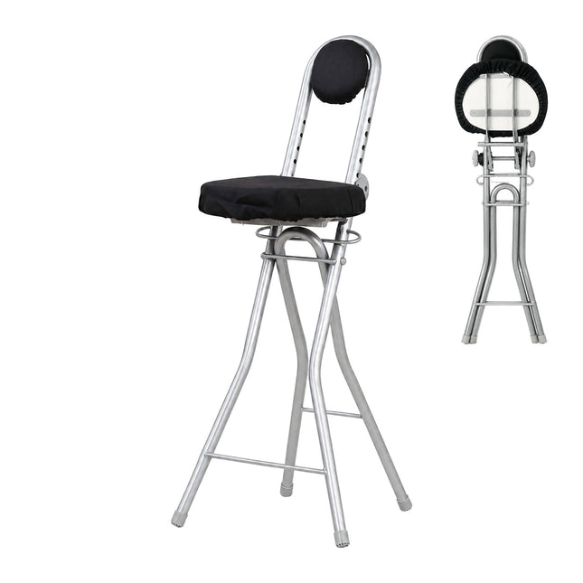 Ergonomiška reguliuojamo aukščio stovima kėdė, juoda/sidabrinė
