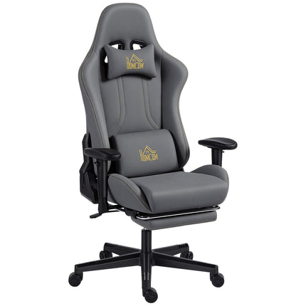 Ergonomiška žaidimų kėdė, 3D porankiai, reguliuojami, pilka