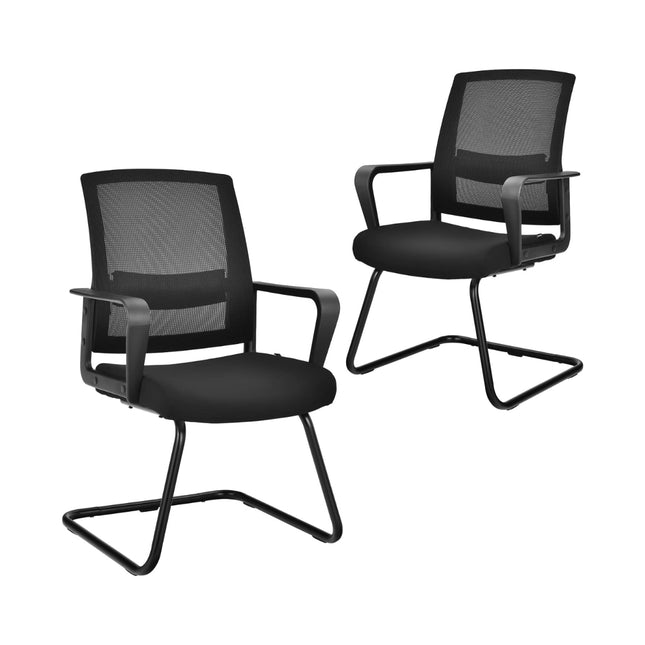Ergonomiškos tinklinės biuro kėdės, 2 vnt. komplektas, keliamoji galia 136 kg