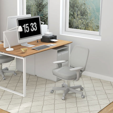 Ergonomiška biuro kėdė, reguliuojamo aukščio, pilka, 360° pasukama