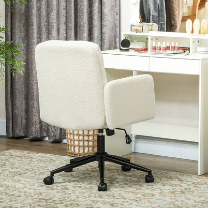 Ergonomiška biuro kėdė, audiniu užvalkalas, reguliuojamo dydžio, kreminės spalvos