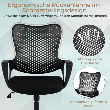 Ergonomiška biuro kėdė su reguliuojamu tinklelio atlošu