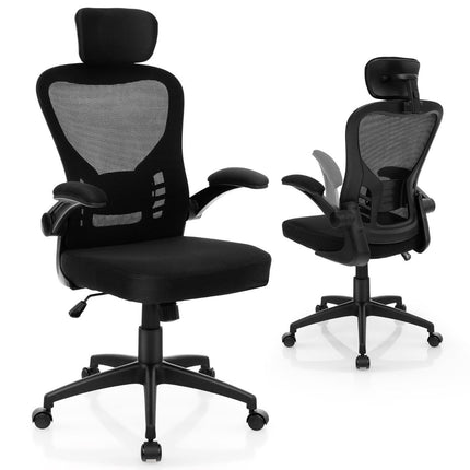 Ergonomiška tinklinė biuro kėdė su supamu atlošu, vadovo kėdė, pasukama kompiuterio kėdė