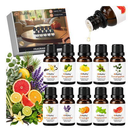 Eterinis aliejus - 10 vnt. rinkinys, 15 ml, Ruhhy 21938